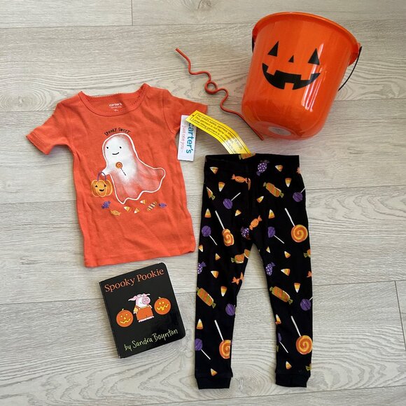 Halloween Bundle Ghost Spooky Sweet 18 month Outfit Set NWT - Picture 8 of 13